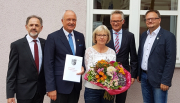 v.l.: Manfred Herget, Manfred u. Regina Helfrich, Günter Voß und Frank Unger